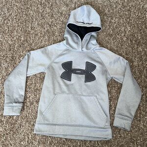 Under Armour Storm 1 Youth Pullover hoodie sweater size xs gray and black
